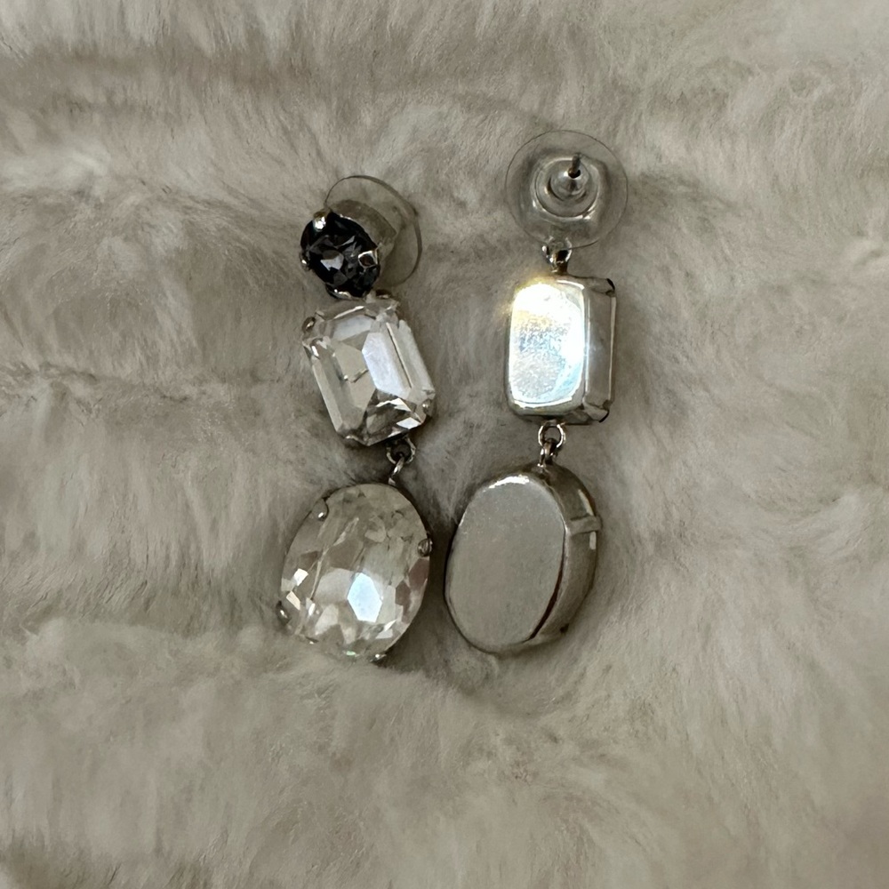 Rhinestone Earrings - Picture 3 of 3